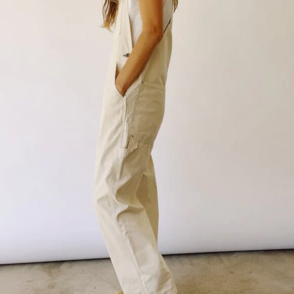 Hey Gang The Miner Overalls Natural Canvas NWT - Picture 3 of 4